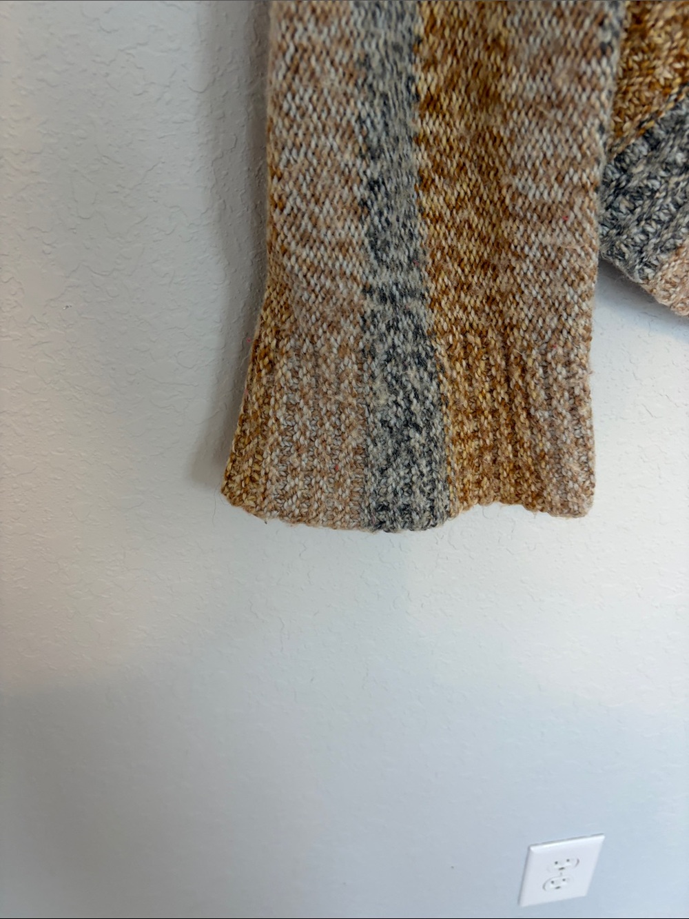 Free People Sunburst Open Back Sweater Rust Gray Size Large - Picture 7 of 7